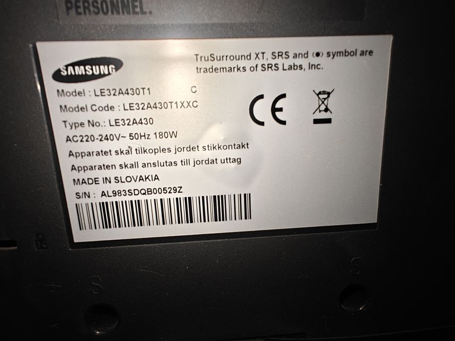 Telewizor Samsung le32a430t1 tv