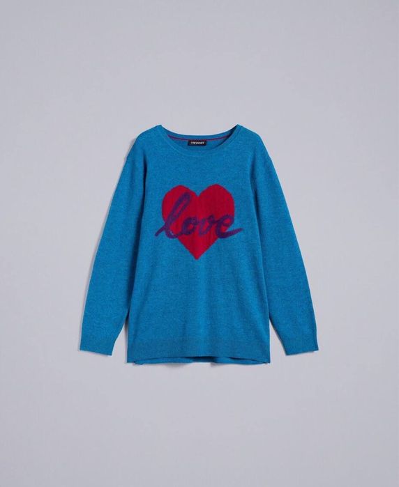 Подовжена шерстяна кофта TWINSET