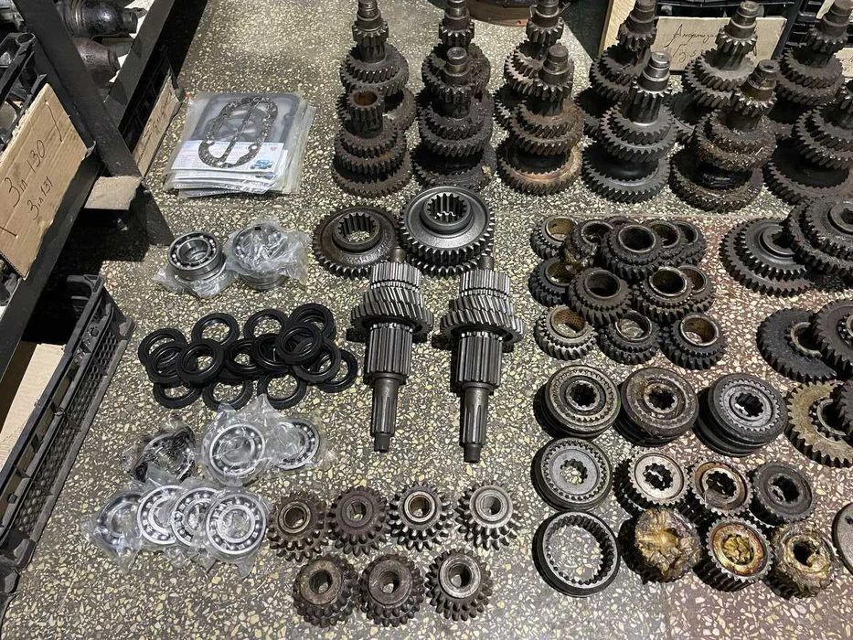 Шестерні, вали, запчастини КПП Газ 53, Газ 66, Газ 3307, Газ 52, Газ 51