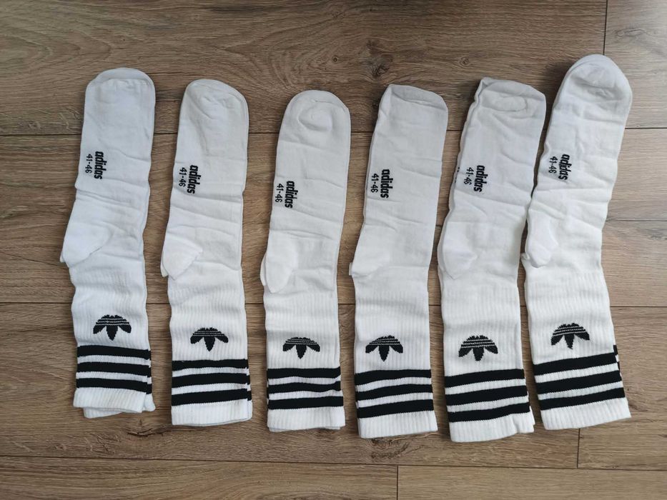 skarpetki męskie adidas rozmiar 41-46- 6 szt