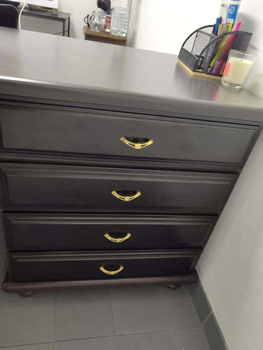 Mesa secretária + mesa auxiliar para impressora