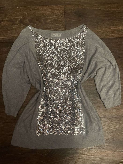 Кофта Vintage y2k sweater bibmo 2000s style sparkly shirt