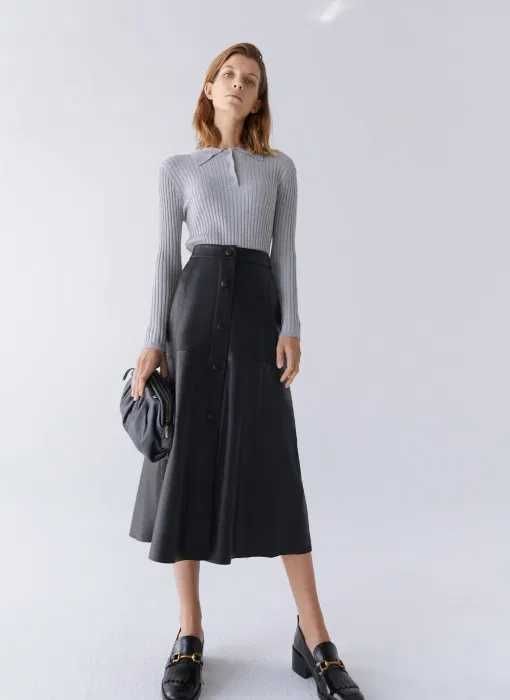 Кожаная Юбка Uterque