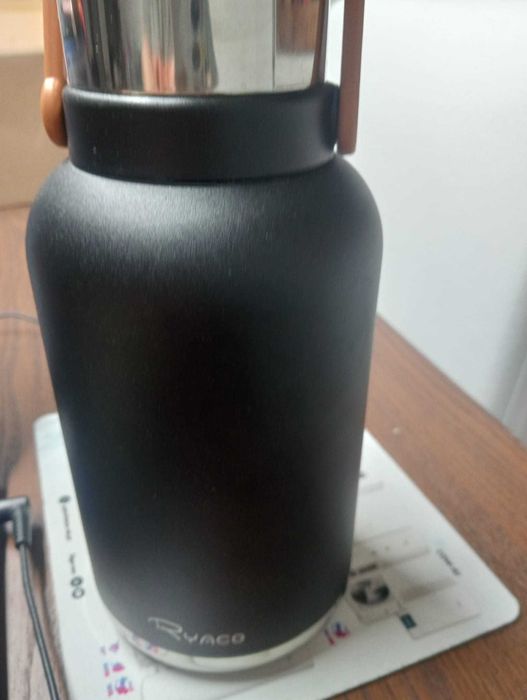 Garrafa Térmica Ryaco 1.2L Aço Inox 316 –Mod. R9611–NOVA c/ Acessórios