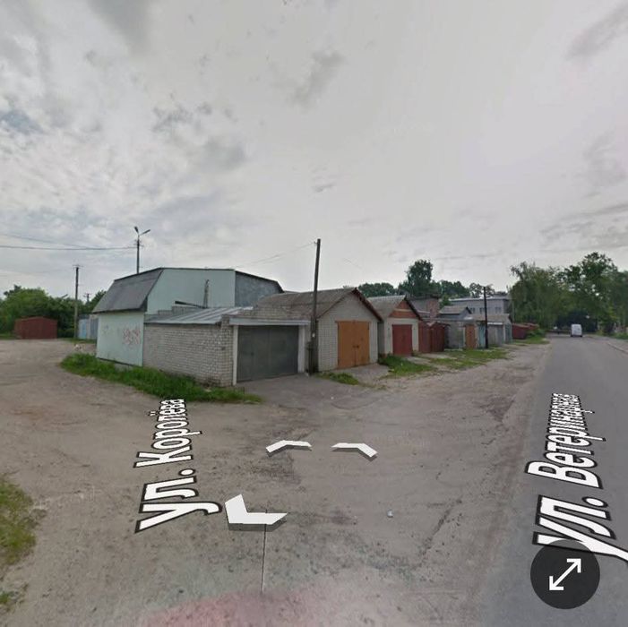 Вул.Корольова.Кутовий гараж з документами .