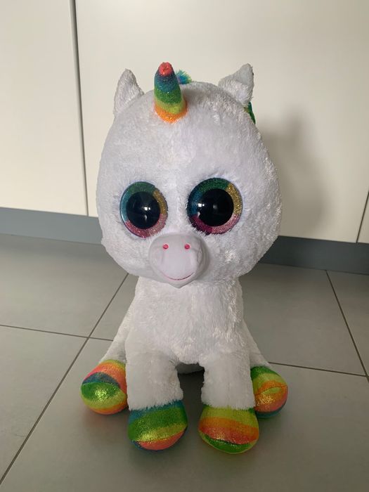 Duża Maskotka TY Beanie Boos Biały Jednorożec PIXY 42 cm