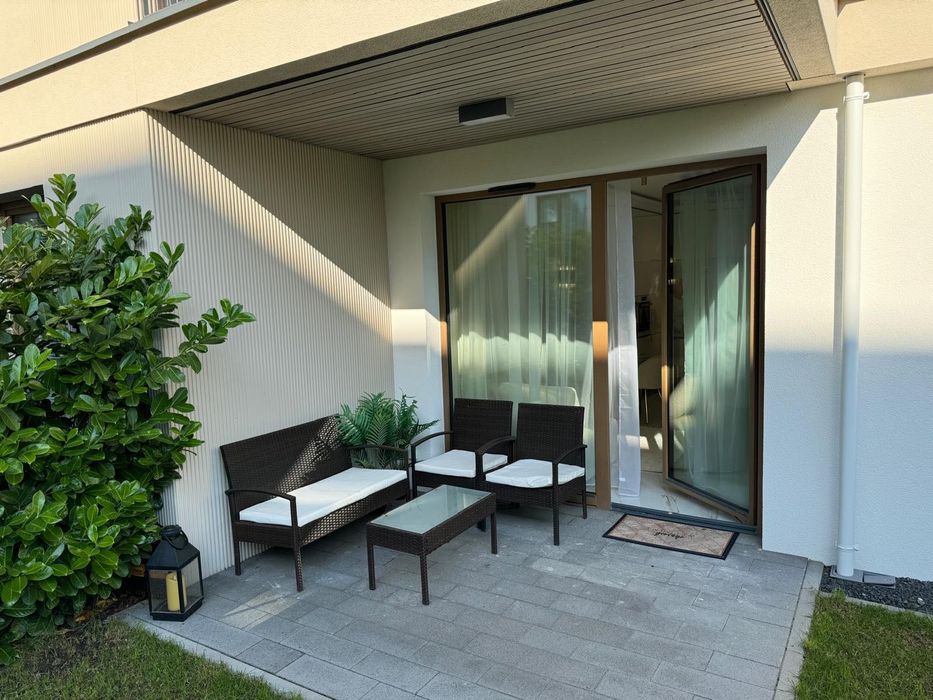 Gdańsk Brzezno przy plaży z ogrodem Polsat Plus Arena