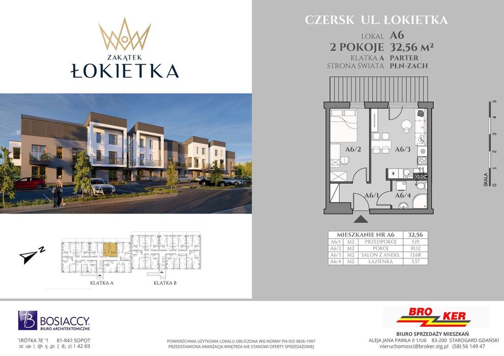 Zakątek Łokietka | mieszkanie 2-pok. | A6