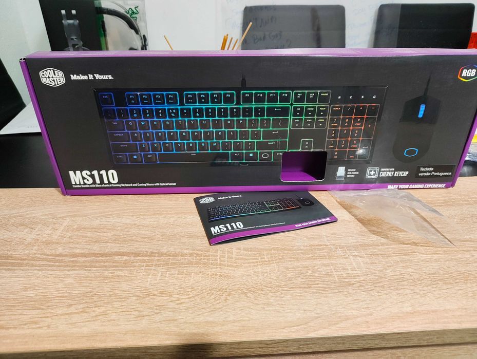 Conjunto Cooler Master – Teclado + Rato RGB (Ótimo estado)