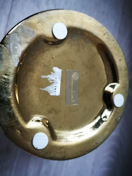 Bloomingville zloty pojemnik ceramiczny