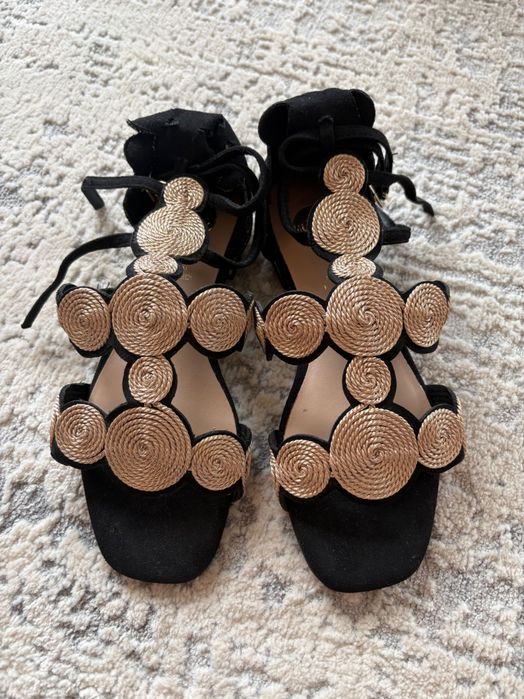 Exe brand black stylish sandals