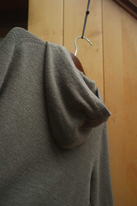 zielony zimowy sweter bluza Allsaints 100% merino Ivar Hoody premium