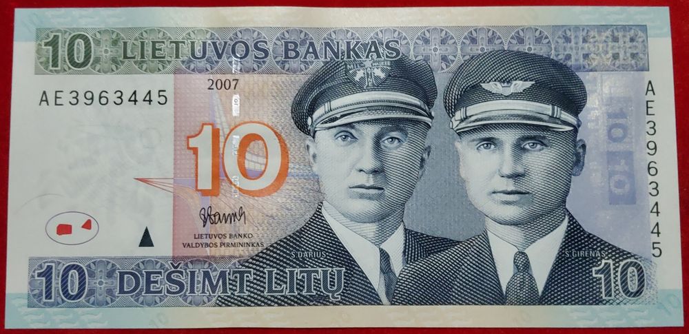 LITUÂNIA 10 LITU 2007/ UNC, várias unidades disponíveis com Numeração