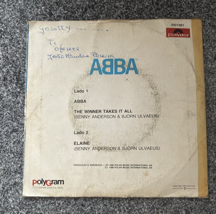 Vinil Abba - The Winner Takes It All