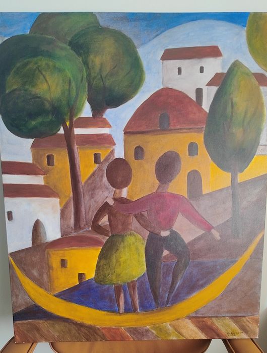 Quadro pintura contemporânea