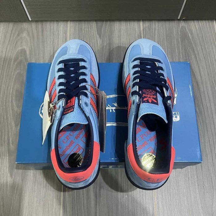 Кросівки Adidas x C.P. Company GT Manchester (41-44) / Адідас Сіпі Компані сині зашмеві / Spezial кеди