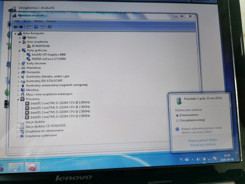 Laptop Lenovo IdeaPad P580  core i5/8gb/ NVidia GT630