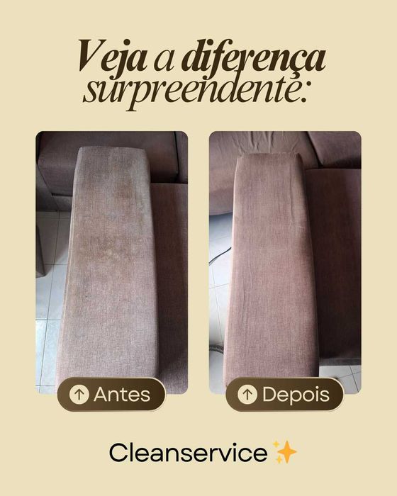 Limpeza de sofás, carpetes, entre outros