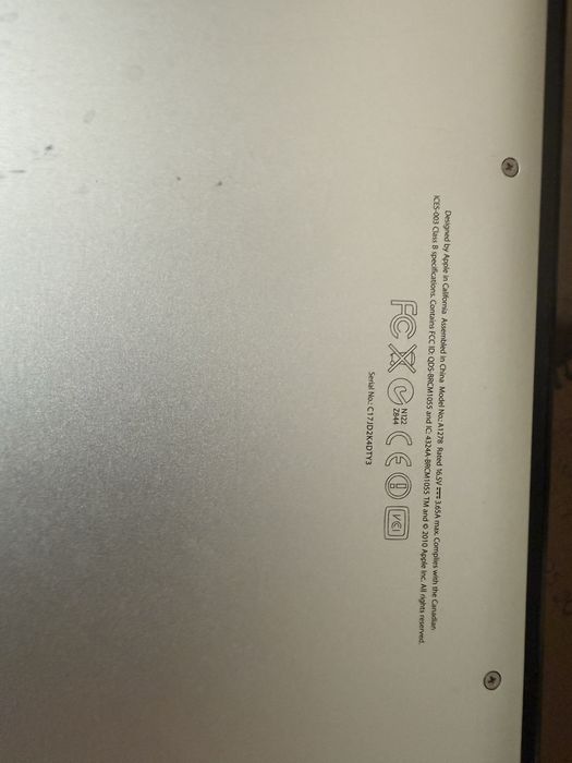 Mac book pro a1278