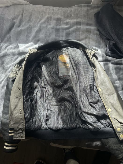 Casaco Varsity em pele (Vintage)