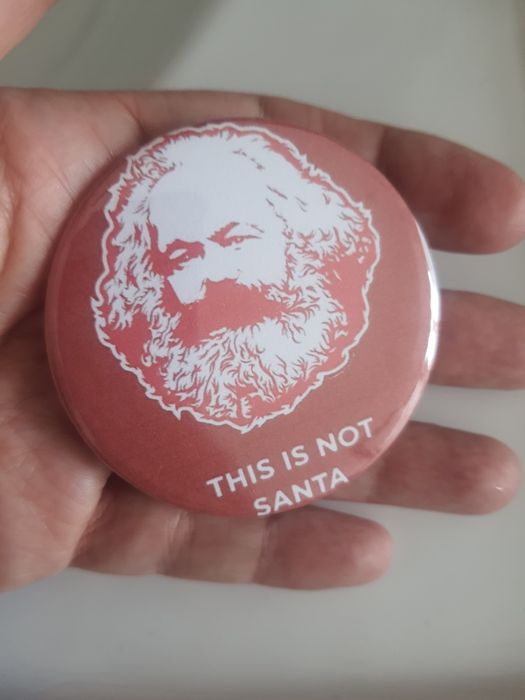 Pin grande 58mm de karl marx