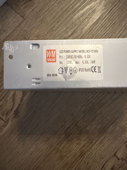 Nowy Zasilacz led power supply model BCV-12100SL