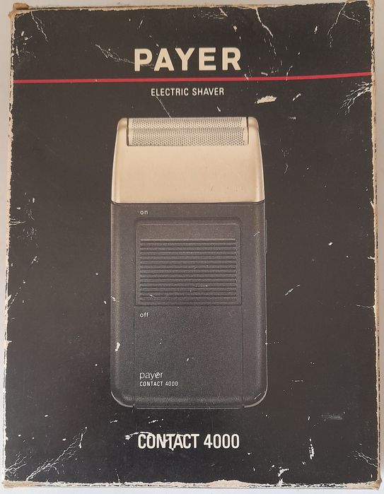 Máquina de barbear vintage Payer Contact 4000 - Bom estado