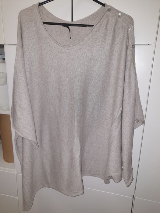 Narzutka ponczo sweter kardigan kimono roz. XS - M