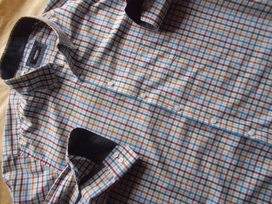 -5XL- WALBUSCH Designerska Koszula Męska 5XL /47 - 48 cm/ Szwajcaria