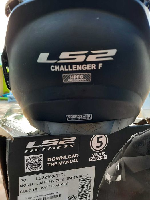 Capacete LS2 FF327 Challenger F, Preto Matt
