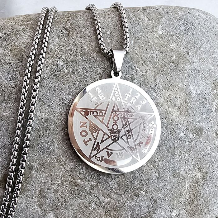 Colar "Tetragrammaton" em aço inoxidável