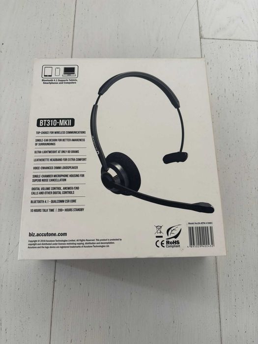 Accutone BT310 MKII – bezprzewodowy zestaw słuchawkowy Bluetooth