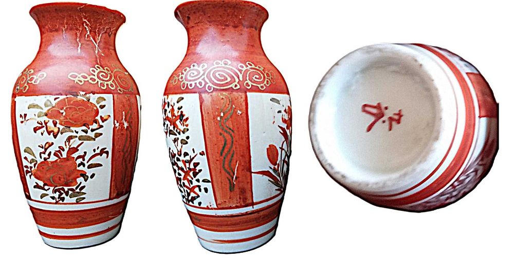 Vasos em Porcelana Satsuma – Japão - 1930's: