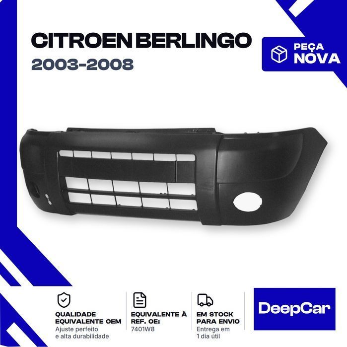 Para-choques Citroen Berlingo 7401W8 Frente (2003-2008) Peça Nova