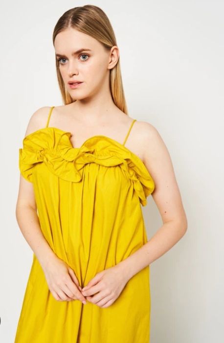 Довгий попліновий сарафан від H&M