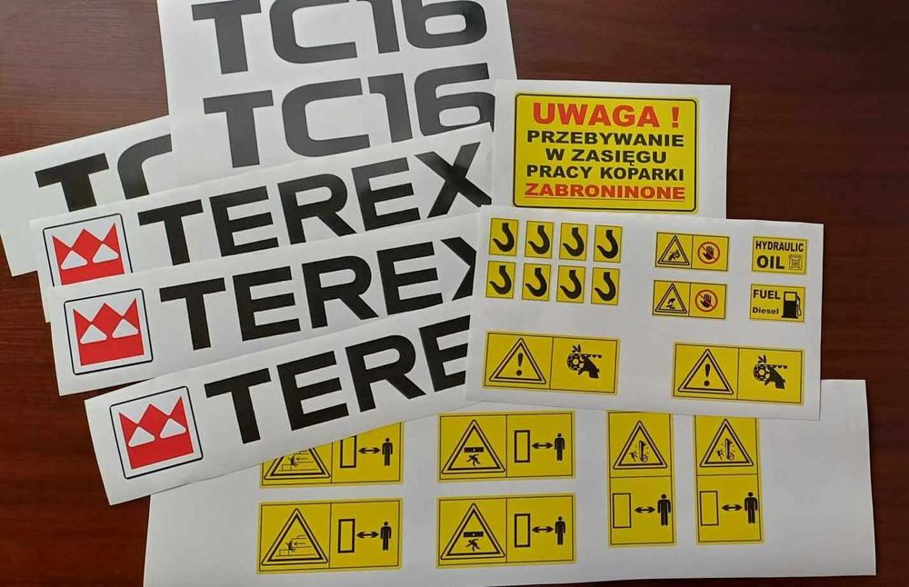 Naklejki na maszyny rolnicze, budowalne, samochody, traktory, nalepki