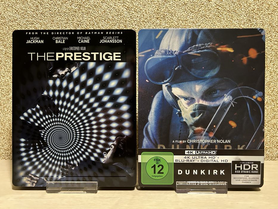 Steelbook 4K Ultra HD Blu-ray К.Нолан Интерстеллар/Начало/Престиж
