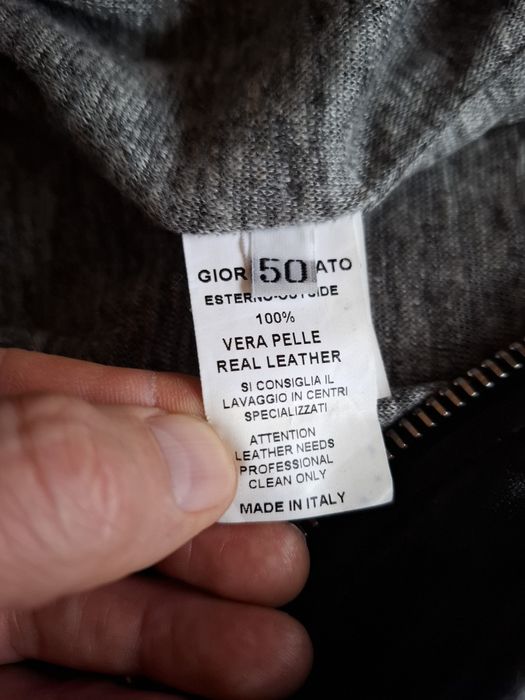 GIORGIO BRATO męska kurtka bamberka  skóra