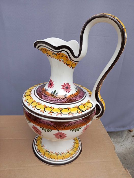 Conjunto de Lavatório Decorativo em Faiança