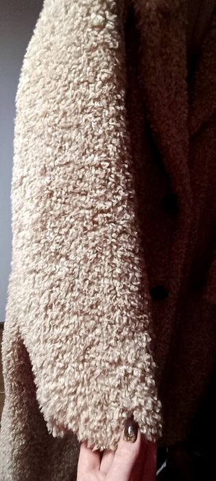 Płaszcz Zara baranek XXL duży