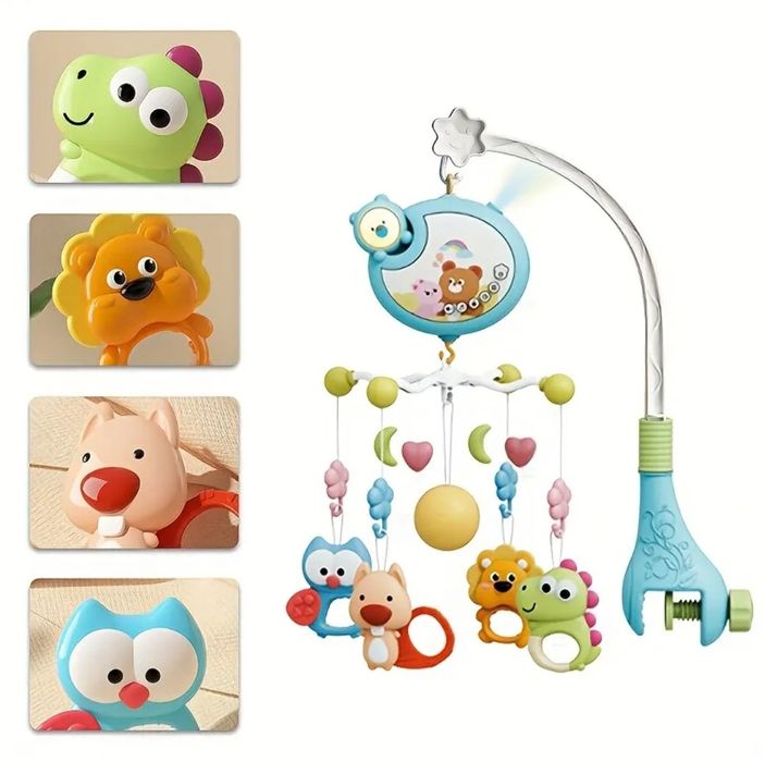 Дитячий музичний мобіл на колиску