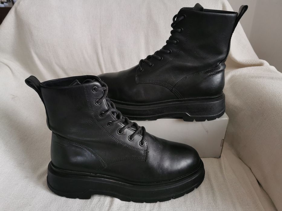Vagabond Jeff skórzane glany trzewiki botki chunky boots 41