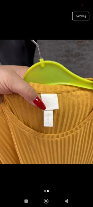 Bluzka damska z krótkim rękawem XL H&M