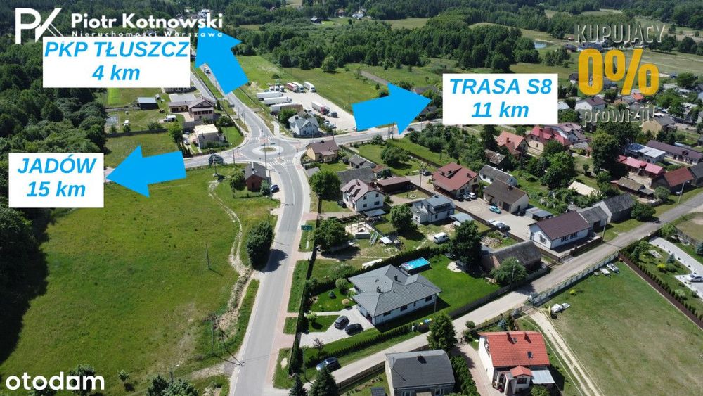 Budowalna | 1018m2 |  Prąd  | wymiary 28 m x 36 m