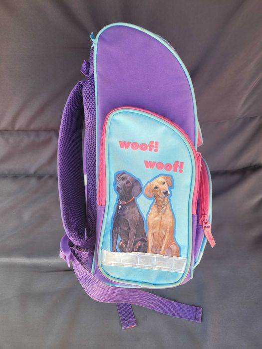 Tornister z pieskiem dla dziewczynki