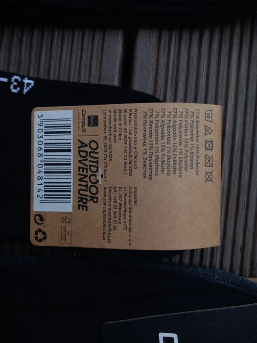 18 Skarpetki męskie Campus rozm.43-46