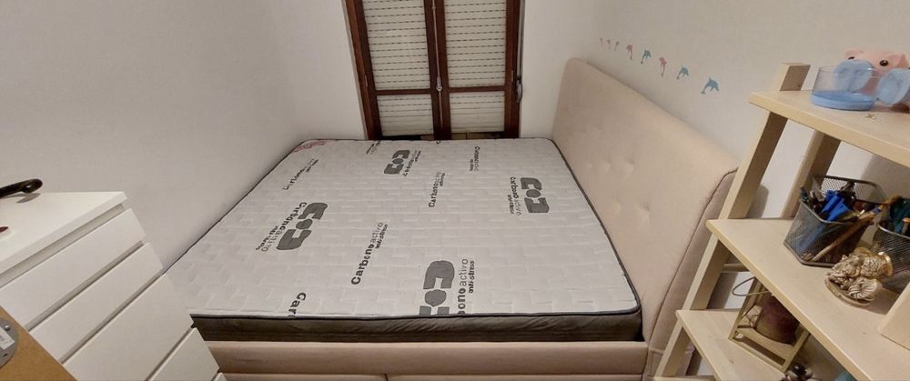 Cama de casal ikea com 4 gaveteiro