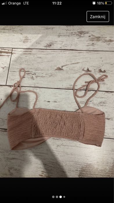 bluzka w kolorze pudrowy róz