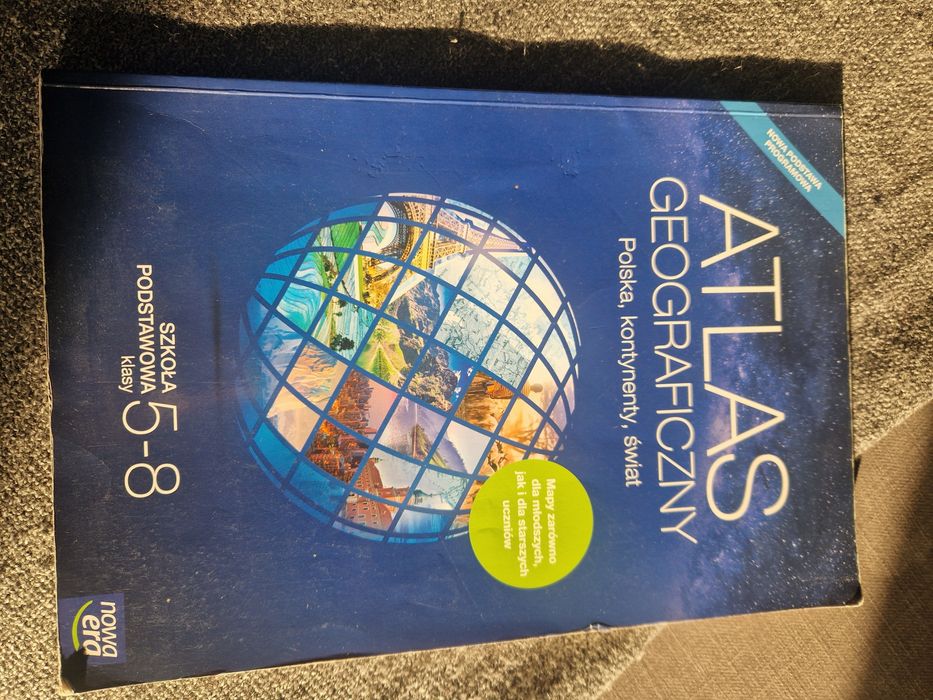 Atlas Polska, kontynenty, świat, klasy