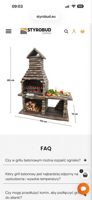 Grill betonowy Styrobud